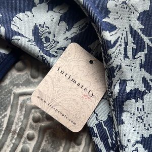 Intimately free people Floral Bodysuit XS/S Blue